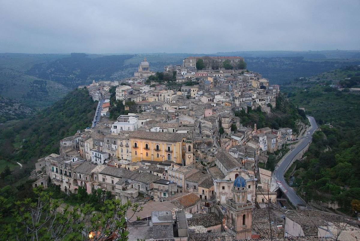 Ragusa Ibla dall'alto