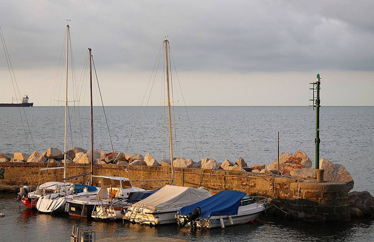 Barche al molo di Trieste